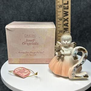 Vintage Dakin Josef Originals Birthday Girl Figurine 2 Years Old Keepsake w/ Box